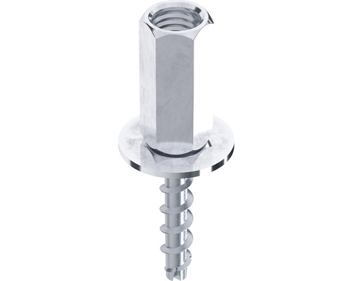 Skruv med mutter och bricka