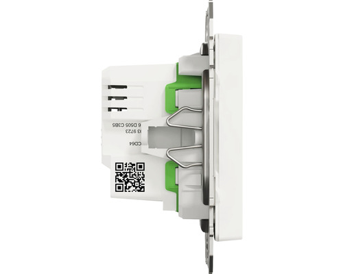 Detaljvy av en strömbrytare för elinstallation