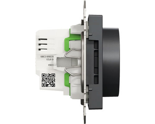 Sidovy av en strömbrytare för elinstallation