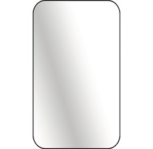 Spegel med belysning CORDIA Tender Line svart matt 80x120 cm TENDER08001200B