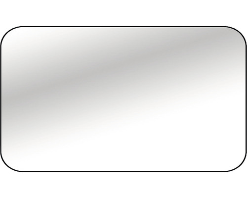 Spegel med belysning CORDIA Tender Line svart matt 80x120 cm TENDER08001200B