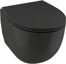 Toalettstol JUNGBORN two vägghängd svart matt mjukstängning WTBL001U203_MB-thumb-0