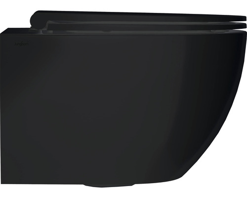 Vägghängd toalett med djup spoling av sanitetskeramik