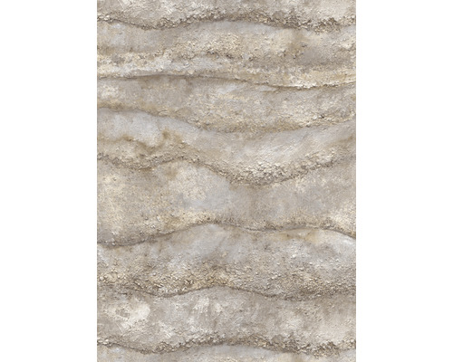 Tapet ERISMANN Focus stenlook brun 10,05x0,53m Textiltapet med vågmönster