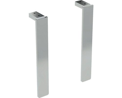 Bensats IFÖ Spira Pro krom blankförkromad metall 6x19,7–20,5cm 2-pack 8865849 Två silverfärgade konsoler för väggmontering