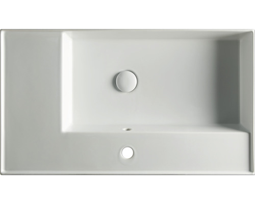 Tvättställ av sanitetskeramik med avloppssats