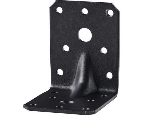 Vinkel 70 JOMA Black 2,5x70x70x55mm MF Vinkelbeslag av metall med flera borrhål