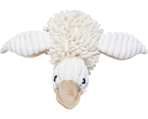 Hundleksak BEEZTEES Eco Toy anka Jago 33x33x9cm vit 100% återvunnet material Mjukdjur anka