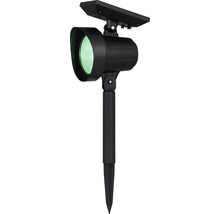 Solcellslampa LED Spotlight med markspjut 50lm 65+RGB