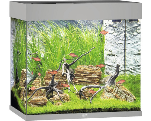 Akvarium JUWEL Lido 120 LED-belysning, pump, filter, värmare grå Akvarium JUWEL Lido 120 LED-belysning, pump, filter, värmare grå