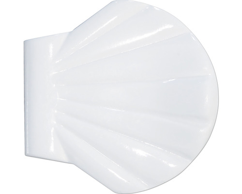 Duschdraperi hållare SPIRELLA shell clip vit blank 10.23386
