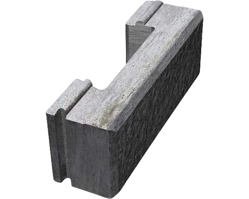 Mursten BENDERS Megaloc mur grafit 400x 130x 150mm Sten för trädgårds- och landskapsarkitektur