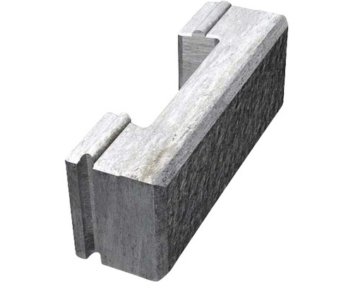 Mursten BENDERS Megaloc mur grå 400x 130x 150mm Hängande planteringssten av betong för trädgårdsdesign