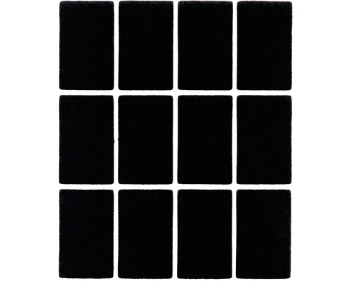 Möbeltassar svart 36x22mm 12-pack