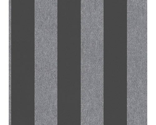 Tapet A.S. CRÉATION Randig svart-grå 10,05x0,53m-0