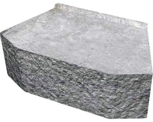 Mursten BENDERS Megastone 150 rund grå Grå kantsten av natursten