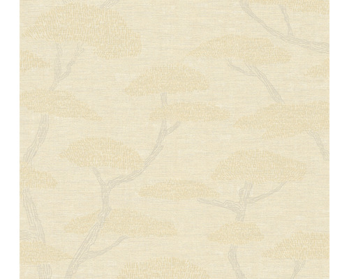 Tapet A.S Création Bonsaiträd beige-grå 10,05x0,53m