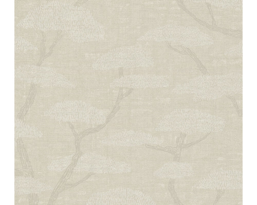 Tapet A.S Creatión Bonsaiträd beige-grå 10,05x0,53cm Tapet med trämönster