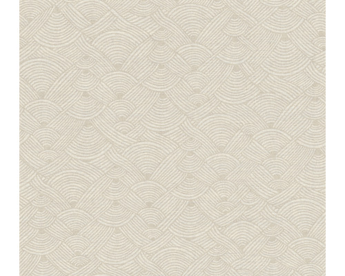 Tapet A.S Création Retro flätad beige 10,05x0,53m Tapet med vågigt mönster