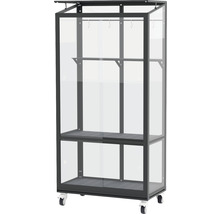 Växthus VITAVIA Urban 43x81cm 0,35m² svart