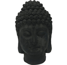 Trädgårdsfigur Buddha huvud av sten