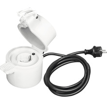 Uttag med lock och kontakt