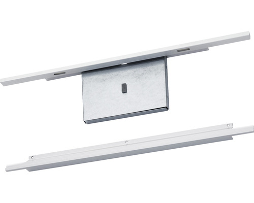 Tunn aluminiumlist IFÖ med en LED-ljusramp och undre list för montering av spegel 40 cm IP44 8972760