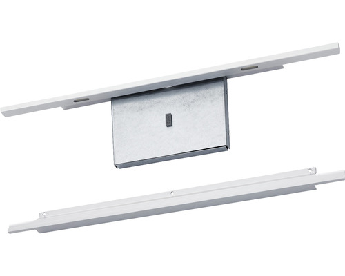 Tunn aluminiumlist IFÖ med en LED-ljusramp undre list för montering av spegel 90 cm IP44 8972762