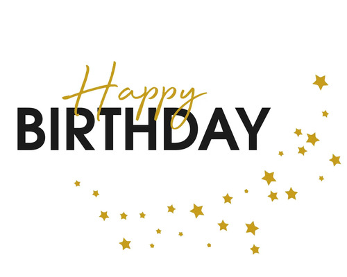 Vykort Happy Birthday stjärnor 10,5x14,8cm Vykort Happy Birthday stjärnor 10,5x14,8cm