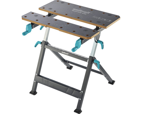 Wolfcraft Master 650 arbetsbänk med stålram och spännbackar