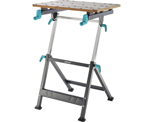 Wolfcraft arbetsbänk med träskiva och metallram