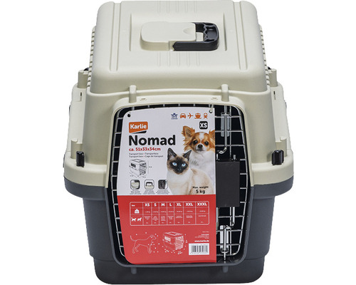Karlie Nomad Transportbur för smådjur, cirka 51x33x34 cm