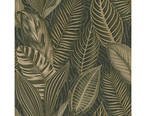 Tapet RASCH Nowo African Queen III blad grön 10,05x0,53m Tapet med bladmönster