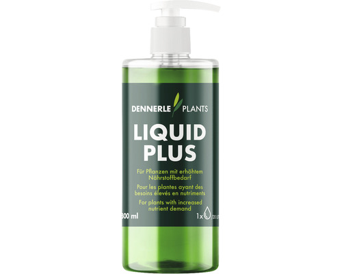 Akvarieväxtgödning DENNERLE PLANTS Liquid PLus 300ml Dennerle Plants Liquid Plus flytande växtnäring i en 300 ml flaska