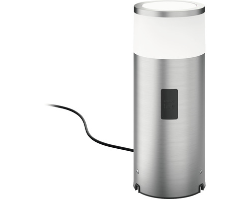 Utomhuslampa av metall med nätsladd