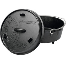 Petromax gjutjärnsgryta med lock och bärhandtag