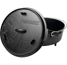Petromax holländsk ugn i gjutjärn med lock och handtag