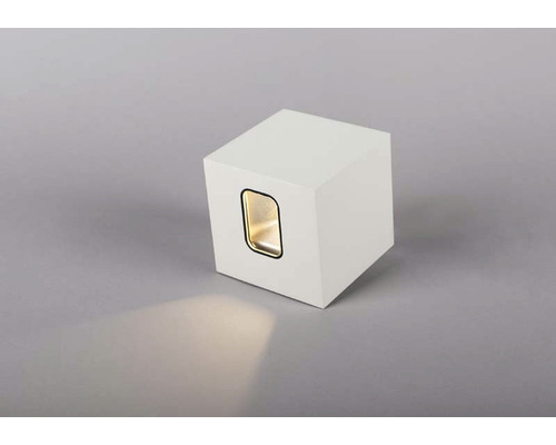 Fyrkantig vägglampa med ljusutsläpp