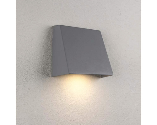 Grå vägglampa för utomhusbelysning