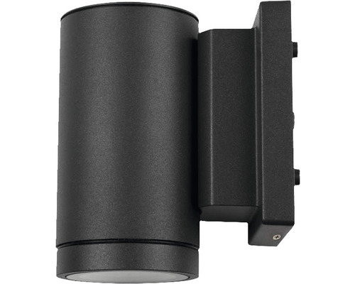 Svart vägglampa för utomhusbruk
