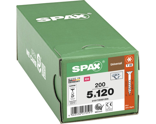 Universalskruv SPAX C4 5,0x120 T20 200-pack