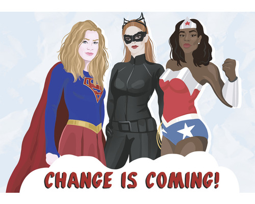 Vykort Change is coming Vykort Change is coming