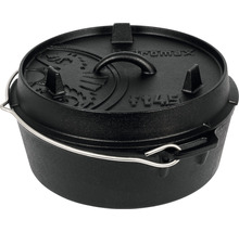 Petromax gjutjärnsgryta med lock och bärhandtag