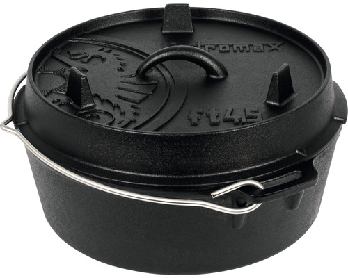 Petromax gjutjärnsgryta med lock och bärhandtag