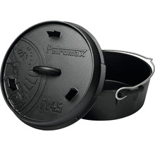Petromax gjutjärnsgryta med lock och handtag