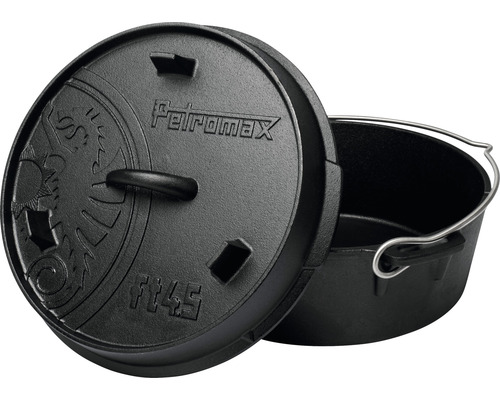 Petromax gjutjärnsgryta med lock och handtag