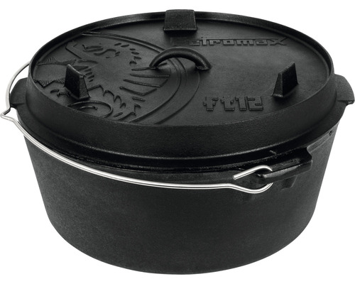 Petromax gjutjärnsgryta med lock och bärhandtag