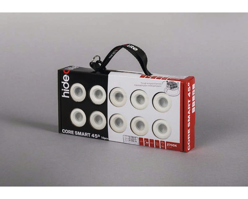 Hide-a-lite Core Smart 45 grader infälld spotlight, 10 stycken
