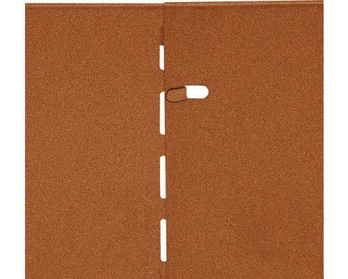 Detaljvy av en brun korkvägg med anslutningsdetaljer