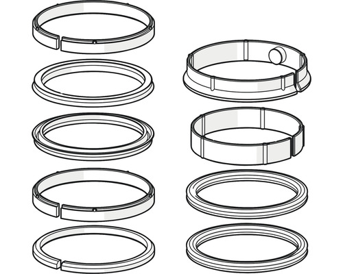 X-ringar ORAS manschettpackningssats komplett 	tätningssats för Oras disklådsblandare 8387021